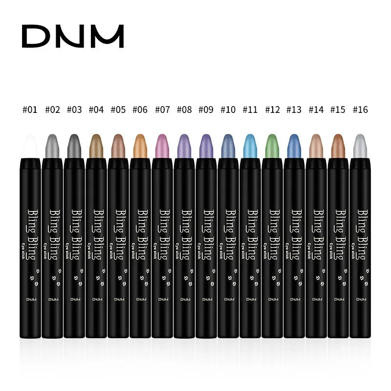 **« Crayon fard à paupières Bling 16 couleurs – Pailleté, nacré et effet soie »**