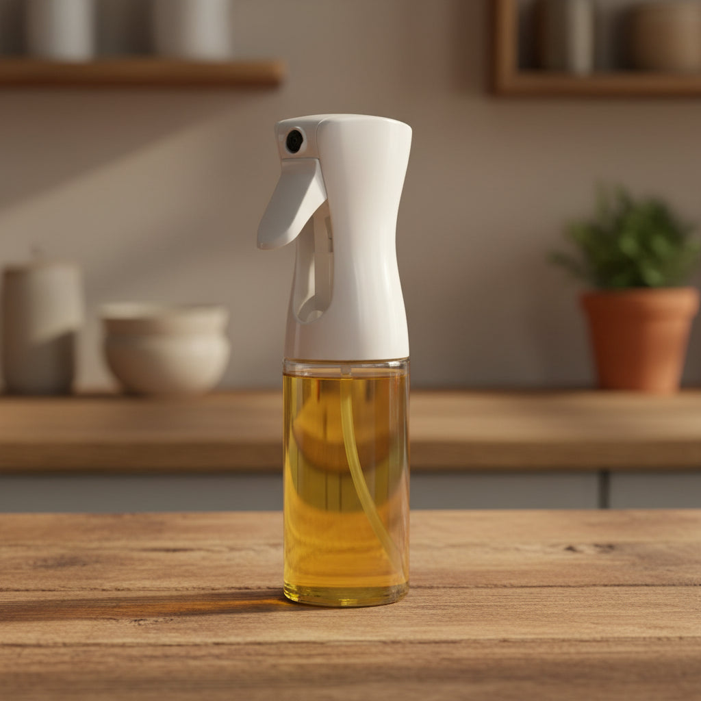 2-in-1 Oil Sprayer & Brush Bottle – 200ml / 300ml / 500ml Kitchen Oil Mister for Cooking, Baking & BBQ