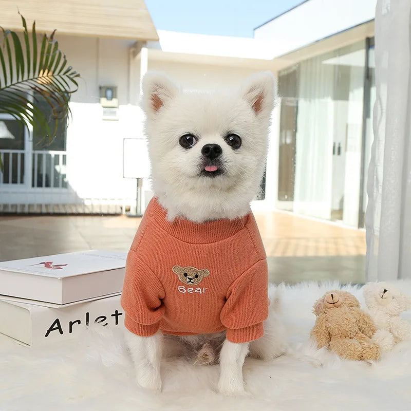 Winter Fleece Pet Sweatshirt – Warm Jacket for Dogs & Cats