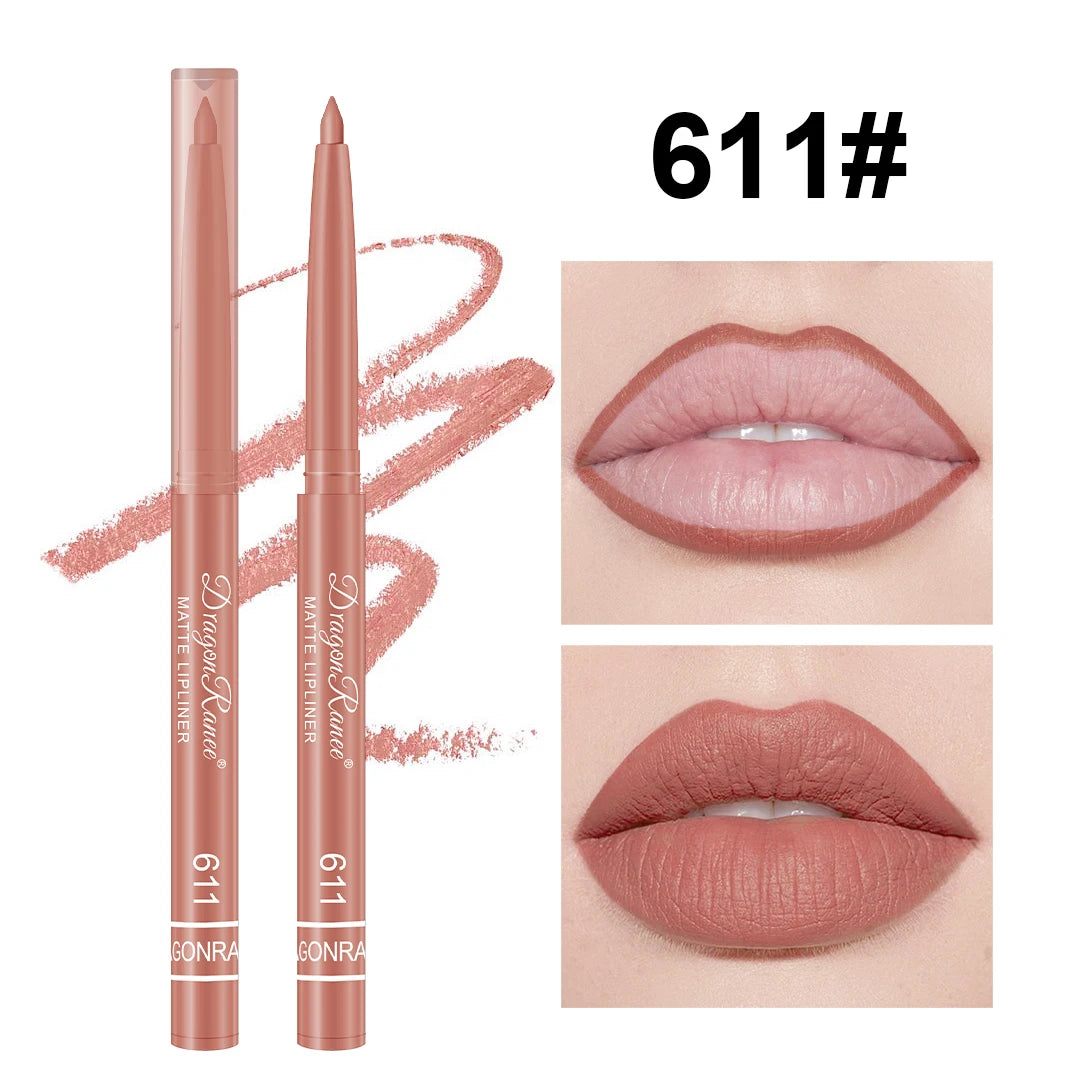 Crayon à Lèvres Nude Mat – Contour Naturel, Débutant-Friendly, Waterproof, Maquillage Délicat des Lèvres
