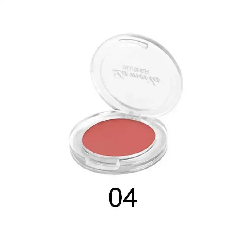 Palette de Blush Monochrome Rose-Orange — Teinte Naturelle pour Joues, Illumine le Visage, Contouring, Poudre Blush pour Maquillage