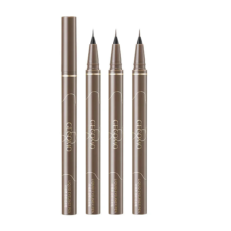 Eyeliner Pen Noir & Marron Ultra Fin — Spécial Cils Inférieurs, Waterproof, Longue Tenue, Application Douce et Précise, Effet “Aegyo-sal” (Yeux Soyeux), Outil de Maquillage Professionnel