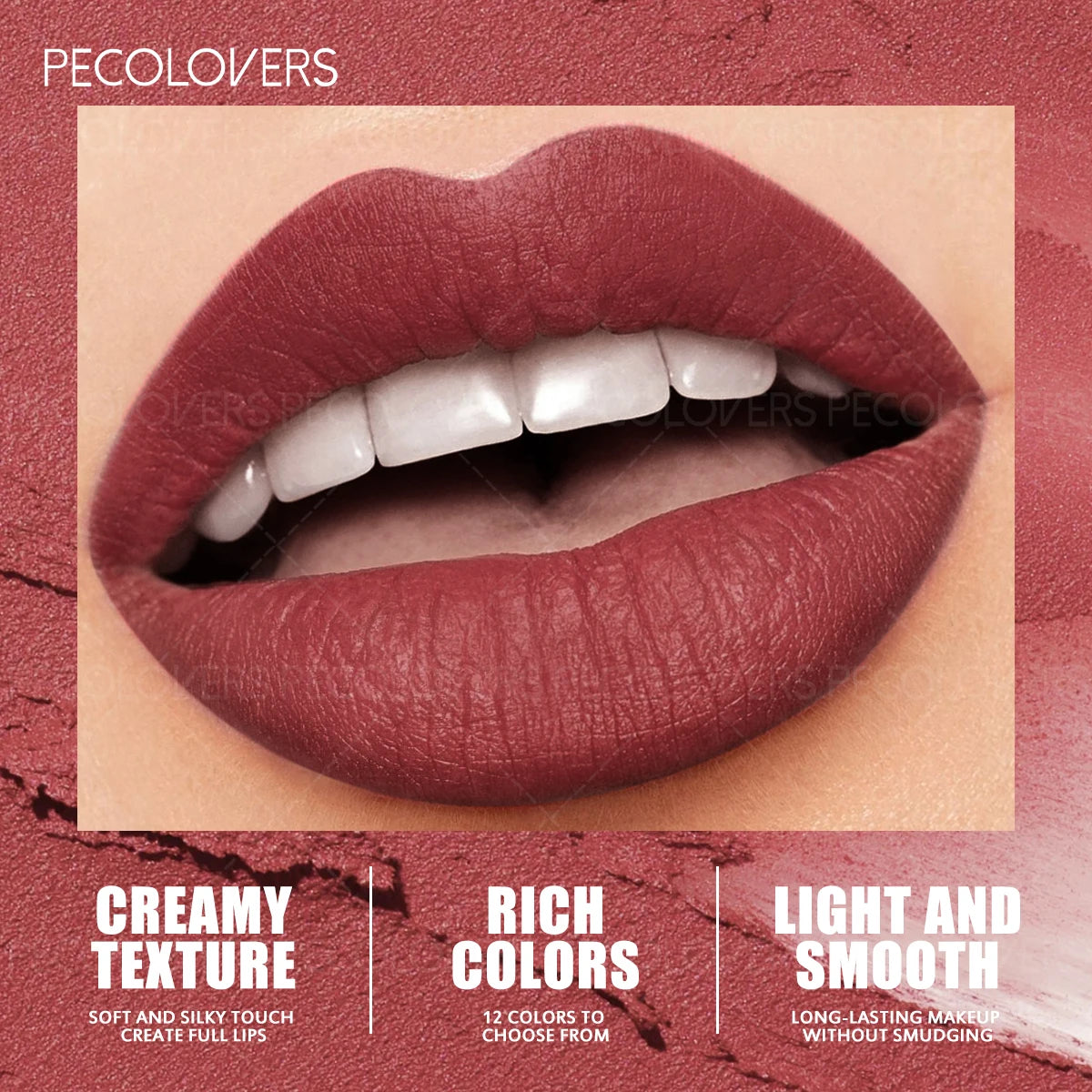 Crayon à Lèvres et Rouge à Lèvres Mat – Application Facile et Précise, Waterproof, Longue Tenue, Anti-Transfert, Cadeau Parfait pour Fêtes