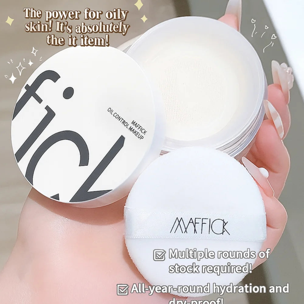 Poudre libre bicolore – Contrôle de l’huile, poudre fixante, longue tenue, finition mate fraîche