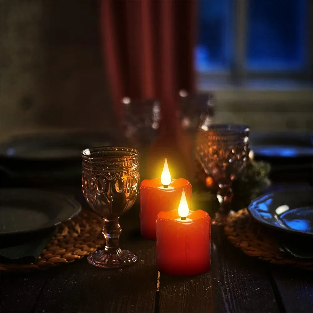 Rechargeable Waterproof LED Candles – Flameless Remote-Control Tea Lights for Home Decor