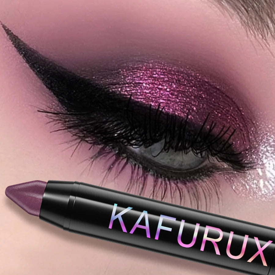 Crayon eyeliner nacré pailleté 24 couleurs, waterproof, mat, nude, effet illuminateur.