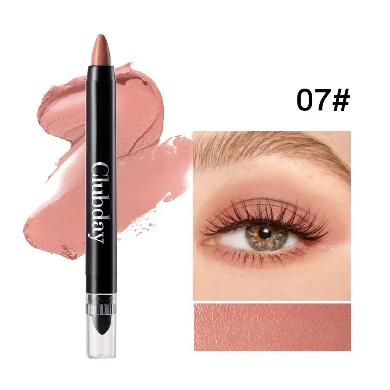 Crayon fards à paupières double embout, highlighter et illuminateur, nacré et pailleté, mat et scintillant, pigments longue tenue