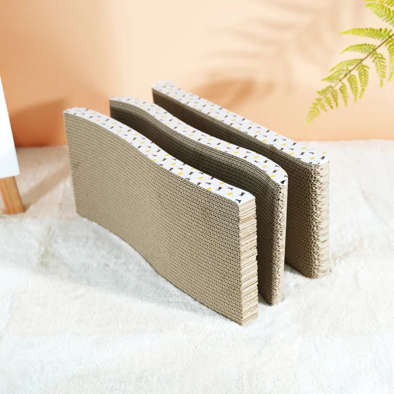 Corrugated Cardboard Cat Scratcher – Durable Scratching Board for Indoor Cats