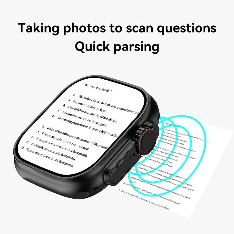 Montre connectée Ultra Ai3 d'origine 5G 180 °   Caméra rotative Google Play GPS WIFI 2.2 pouces Amoled HD affichage 4G appelant montre intelligente hommes