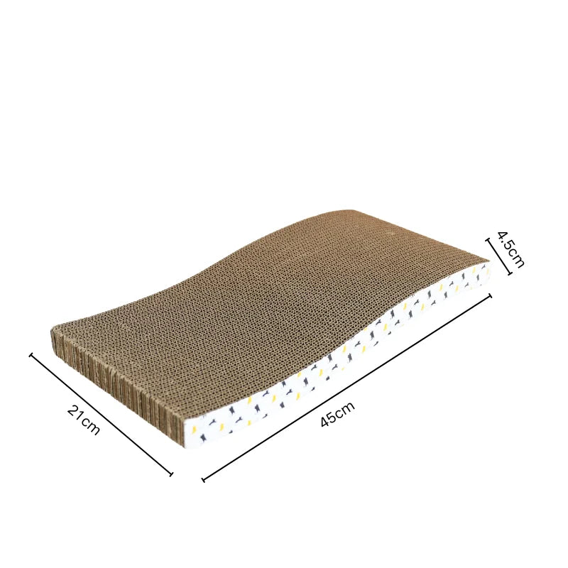 Corrugated Cardboard Cat Scratcher – Durable Scratching Board for Indoor Cats