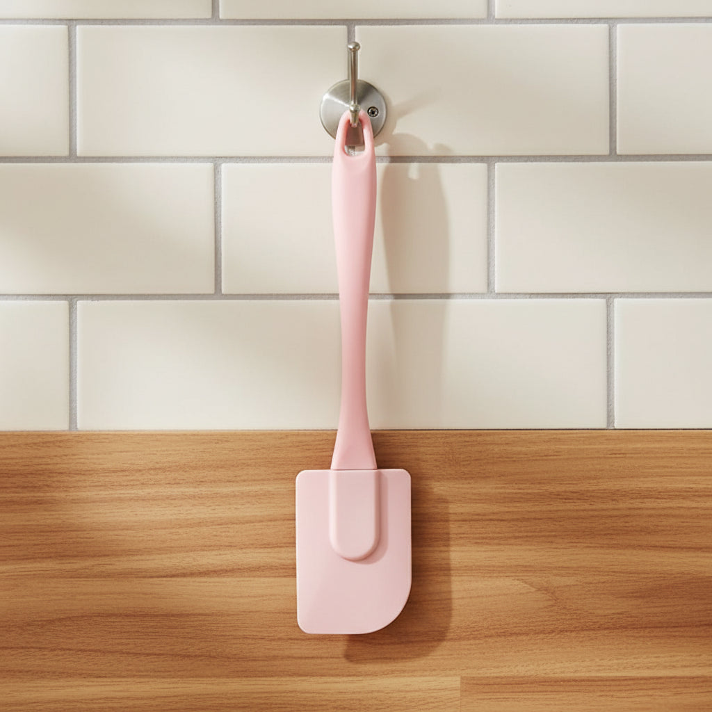 3-Piece Silicone Spatula Set – Cake Scraper, Butter Spatula & Oil Brush Baking Tools