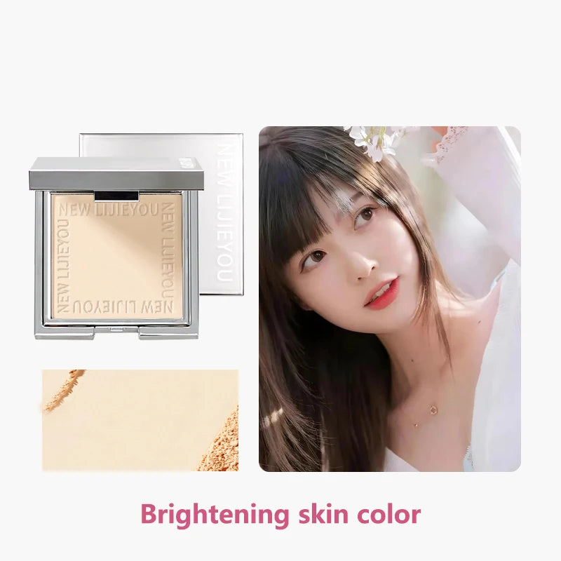 Poudre waterproof avec miroir – Maquillage longue tenue, couvrance totale, poudre compacte, base de maquillage, 3 couleurs