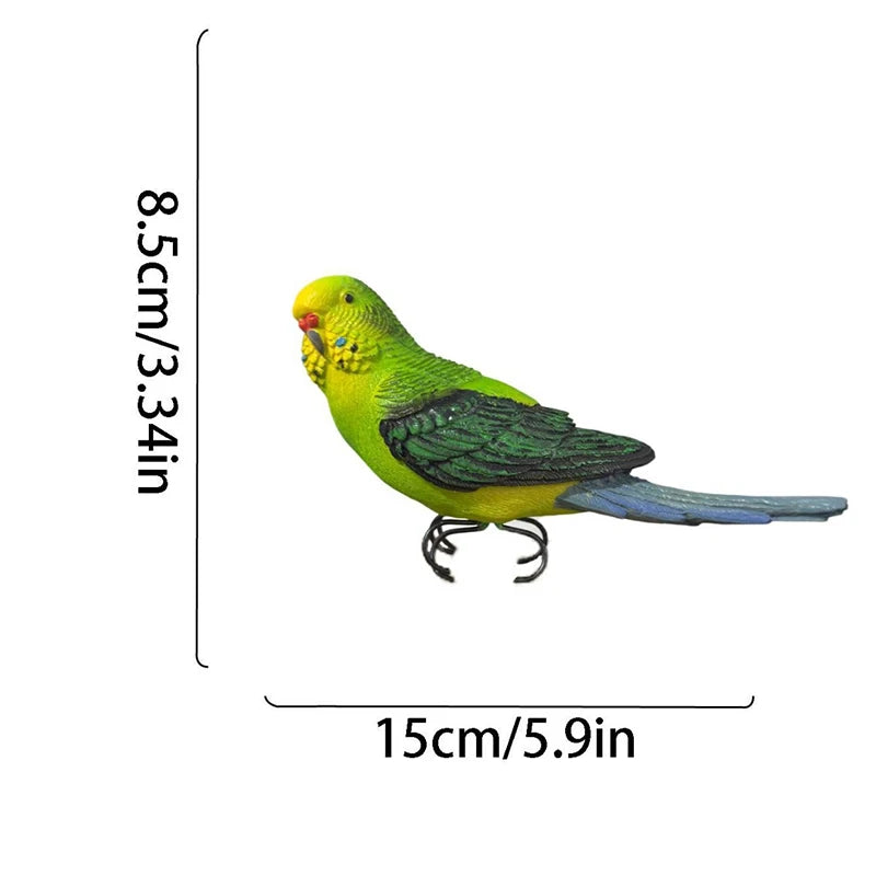 Scarlet Macaw Resin Bird Statue – Realistic Garden & Home Décor Sculpture