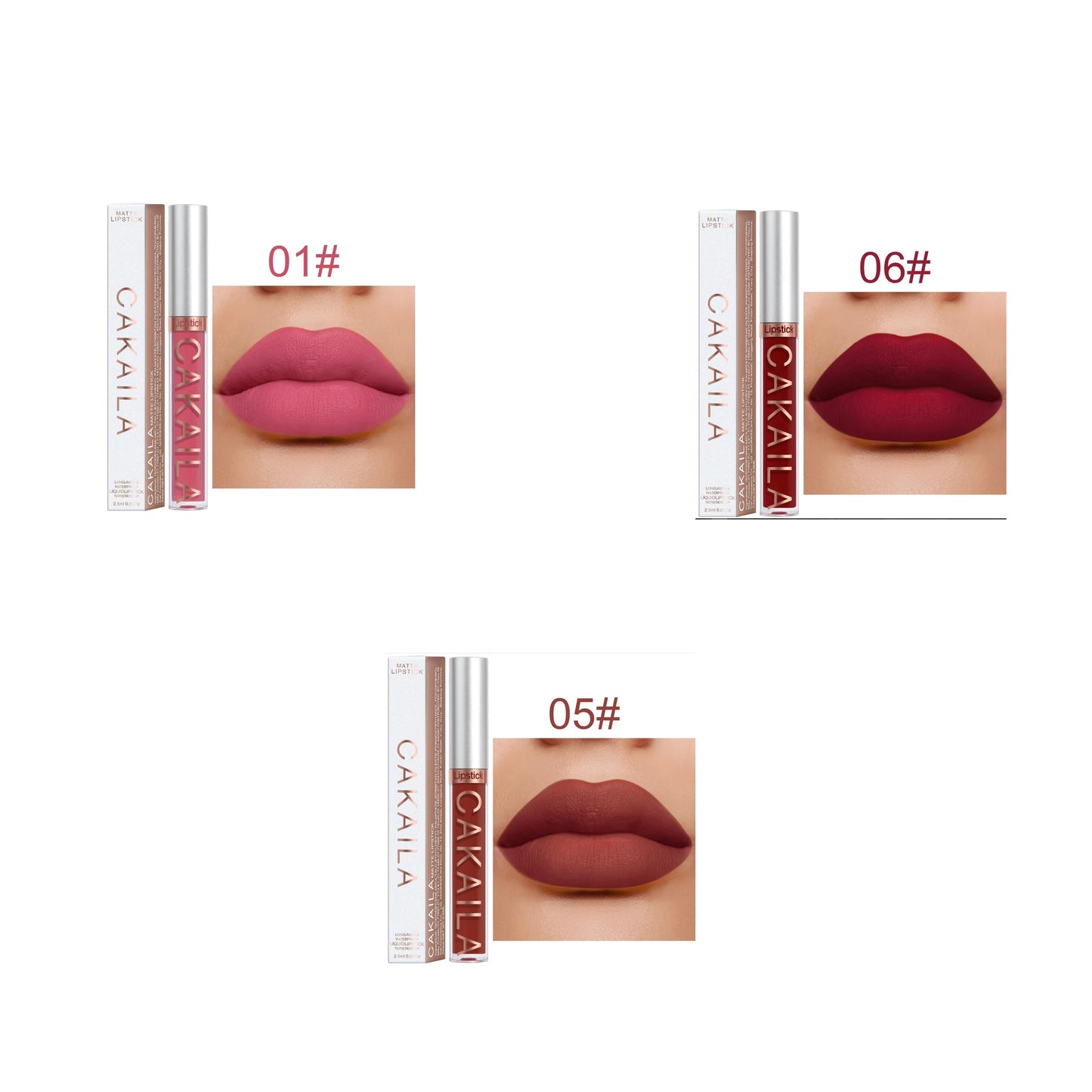 Rouge à lèvres 18 couleurs – Finition mate | Waterproof et non collant | Gloss longue tenue pour lèvres élégantes