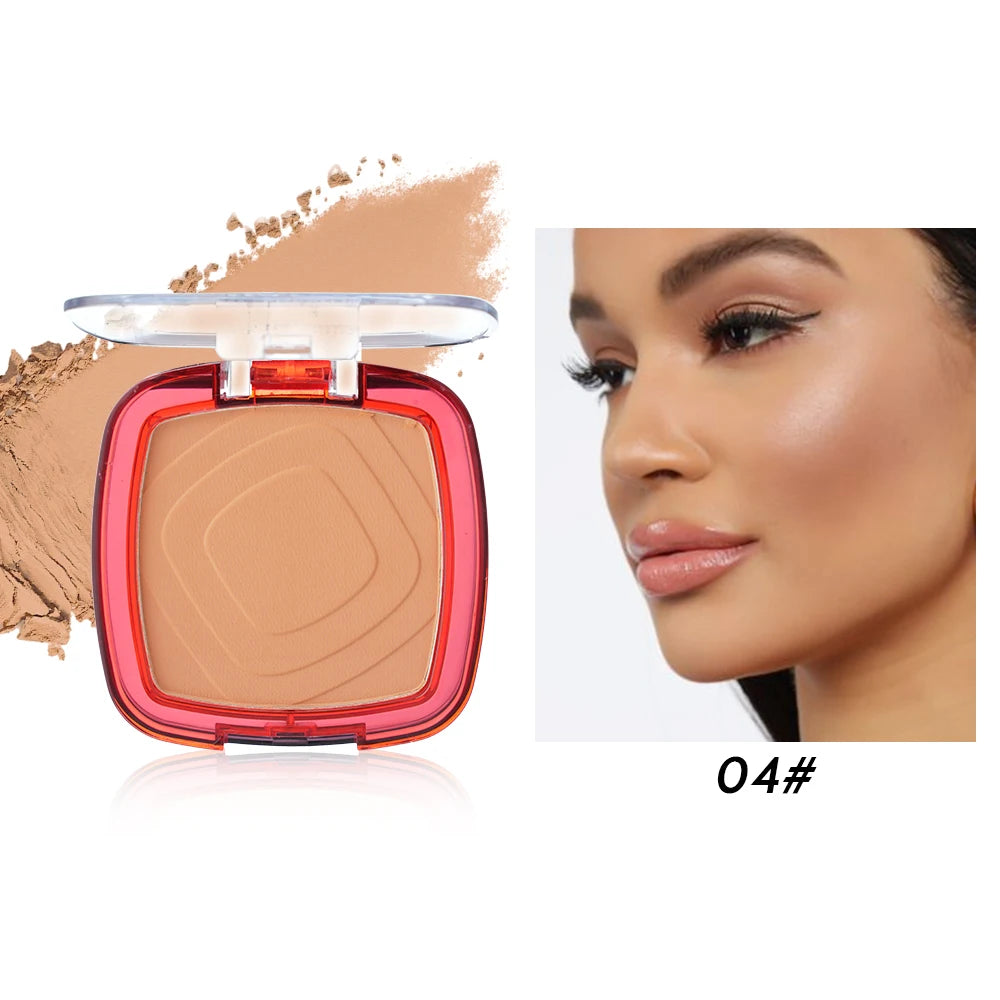 Poudre pressée matte waterproof – Couvrance totale, contrôle de l’huile, fond de teint léger 24 h, longue tenue, finition sans effet masque