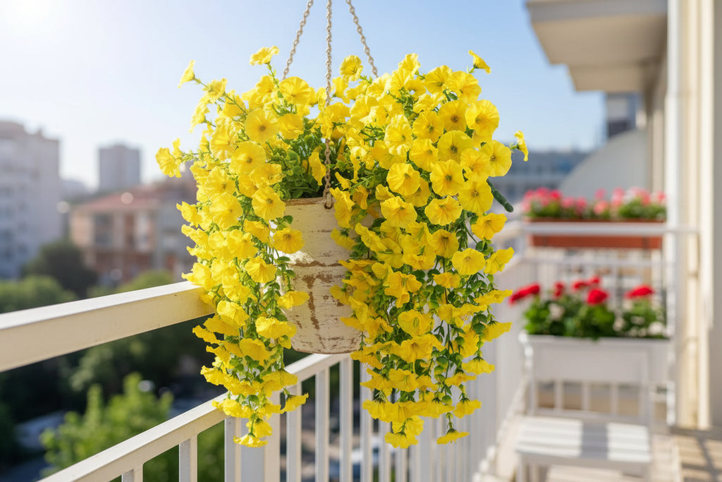 Artificial Morning Glory Flower Vine – Decorative Hanging Floral Garland