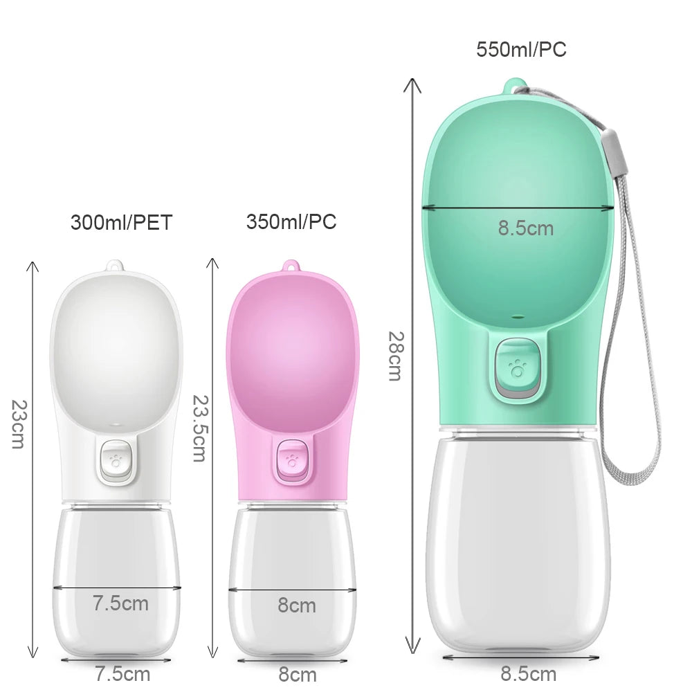 Portable Dog Water Bottle – Leakproof Travel Water Dispenser for Pets