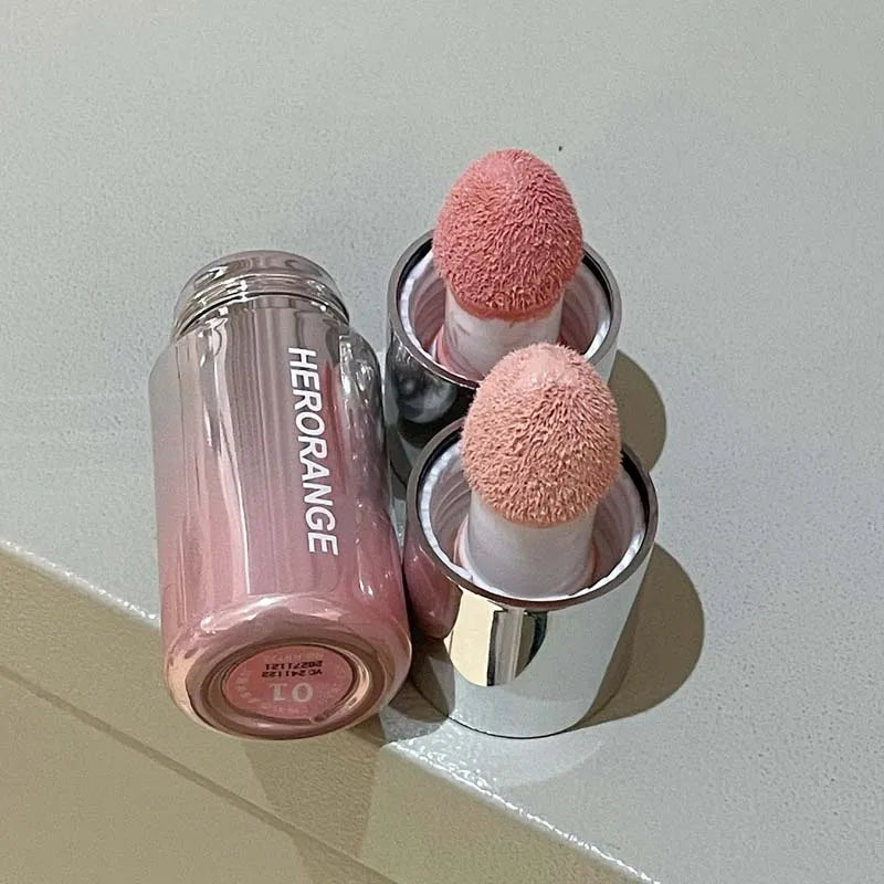 Blush Liquide— Améliore le Teint Naturel, Fini Mat à Faible Saturation, Multi-Usage pour Joues et Visage