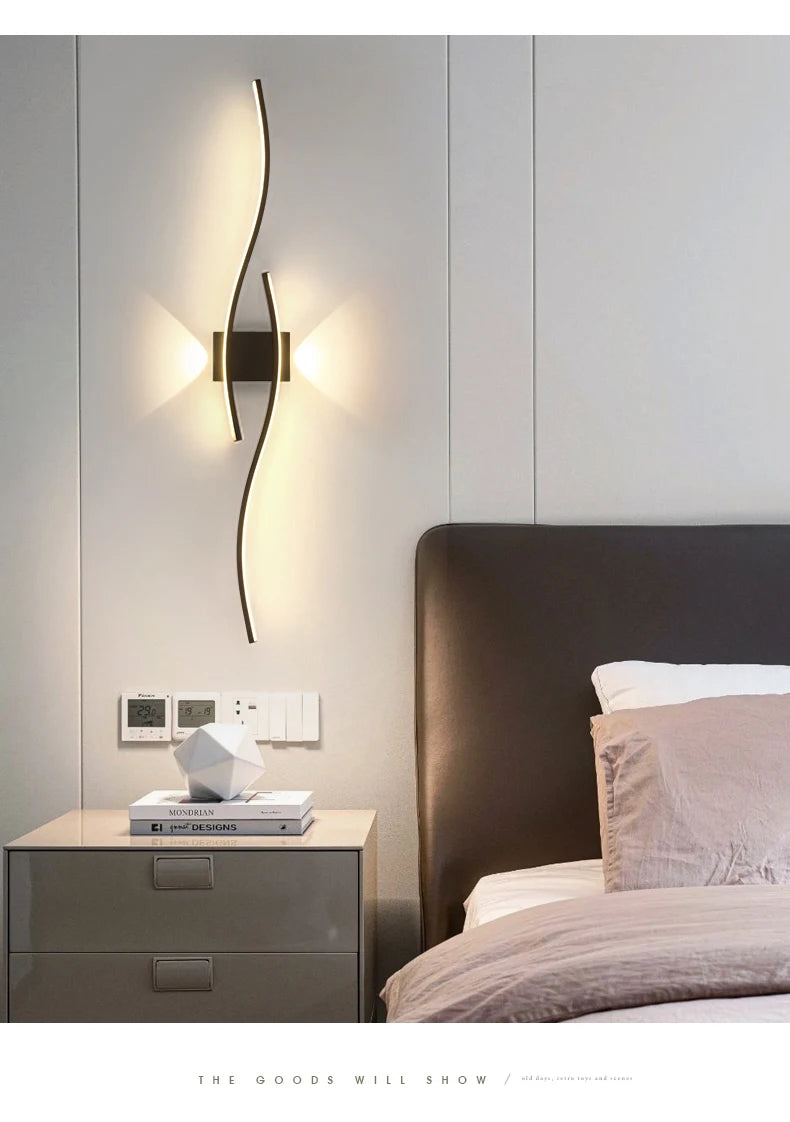Modern LED Wall Lamp – Minimalist Lighting for Living Room, Bedroom & Kitchen