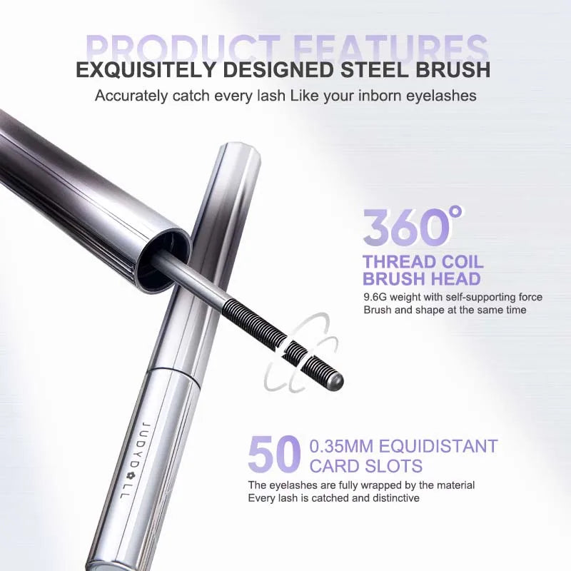 Mascara 3D recourbant tube cils noir et marron allongeant waterproof longue tenue anti-bavure