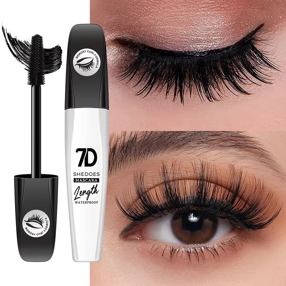 Mascara 7D noir soyeux longue tenue recourbant waterproof 1, 2 ou 3 pièces
