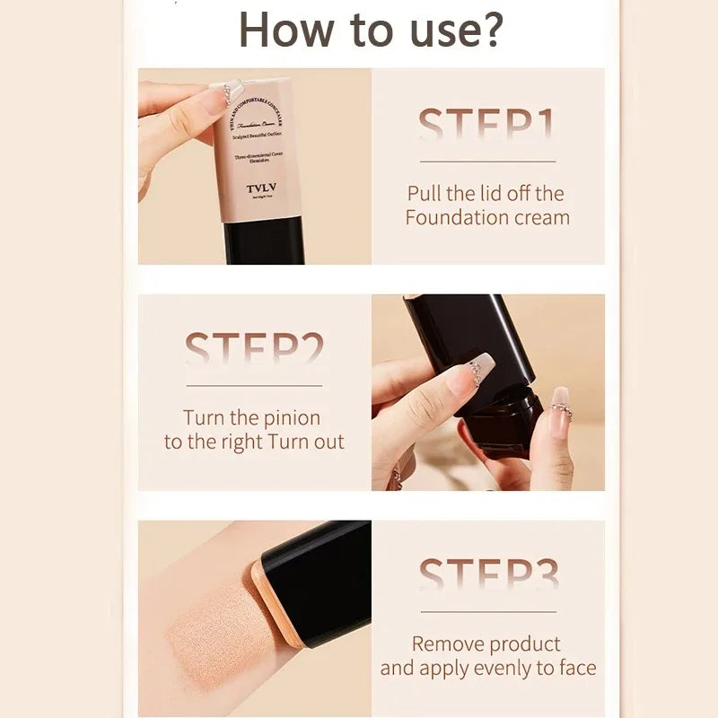 Stick fond de teint  Flawless Eraser 20 g – Avec pinceau, illuminant, longue tenue et non marqué