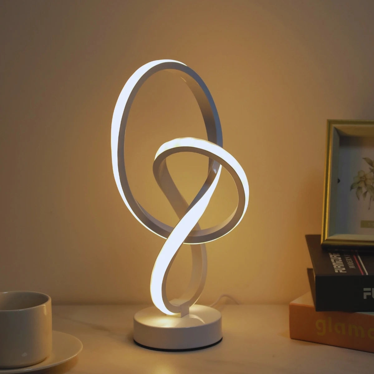 Creative LED Desk Lamp – 3 Color Dimmable USB Table Light for Home & Office