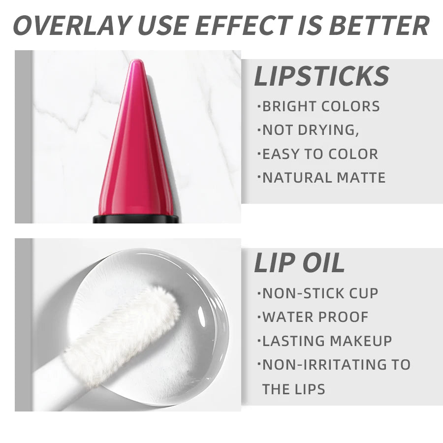 « Rouge à lèvres 2-en-1 noir mat – Waterproof, haute pigmentation et longue tenue »