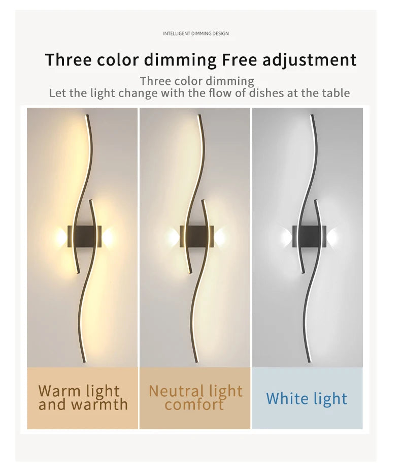 Modern LED Wall Lamp – Minimalist Lighting for Living Room, Bedroom & Kitchen