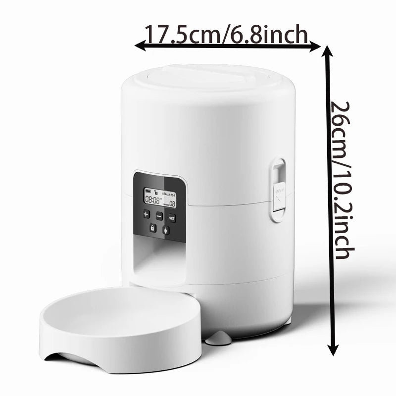 2L Smart Automatic Pet Feeder – Programmable Food Dispenser for Cats & Small Dogs