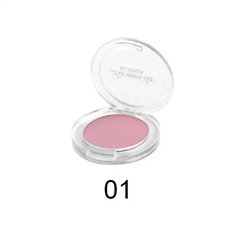 Palette de Blush Monochrome Rose-Orange — Teinte Naturelle pour Joues, Illumine le Visage, Contouring, Poudre Blush pour Maquillage