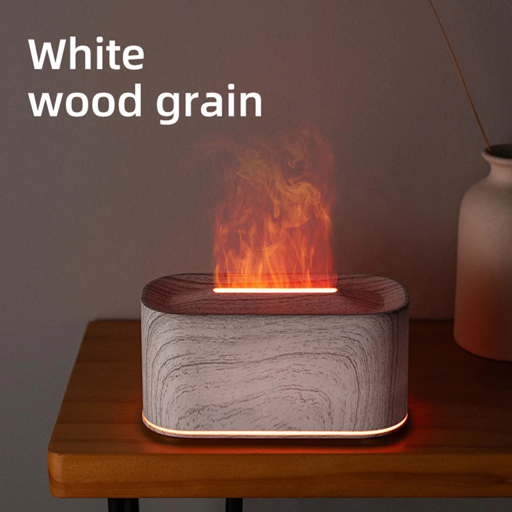 Flame Aroma Diffuser – Colorful LED Essential Oil Humidifier for Home & Relaxation