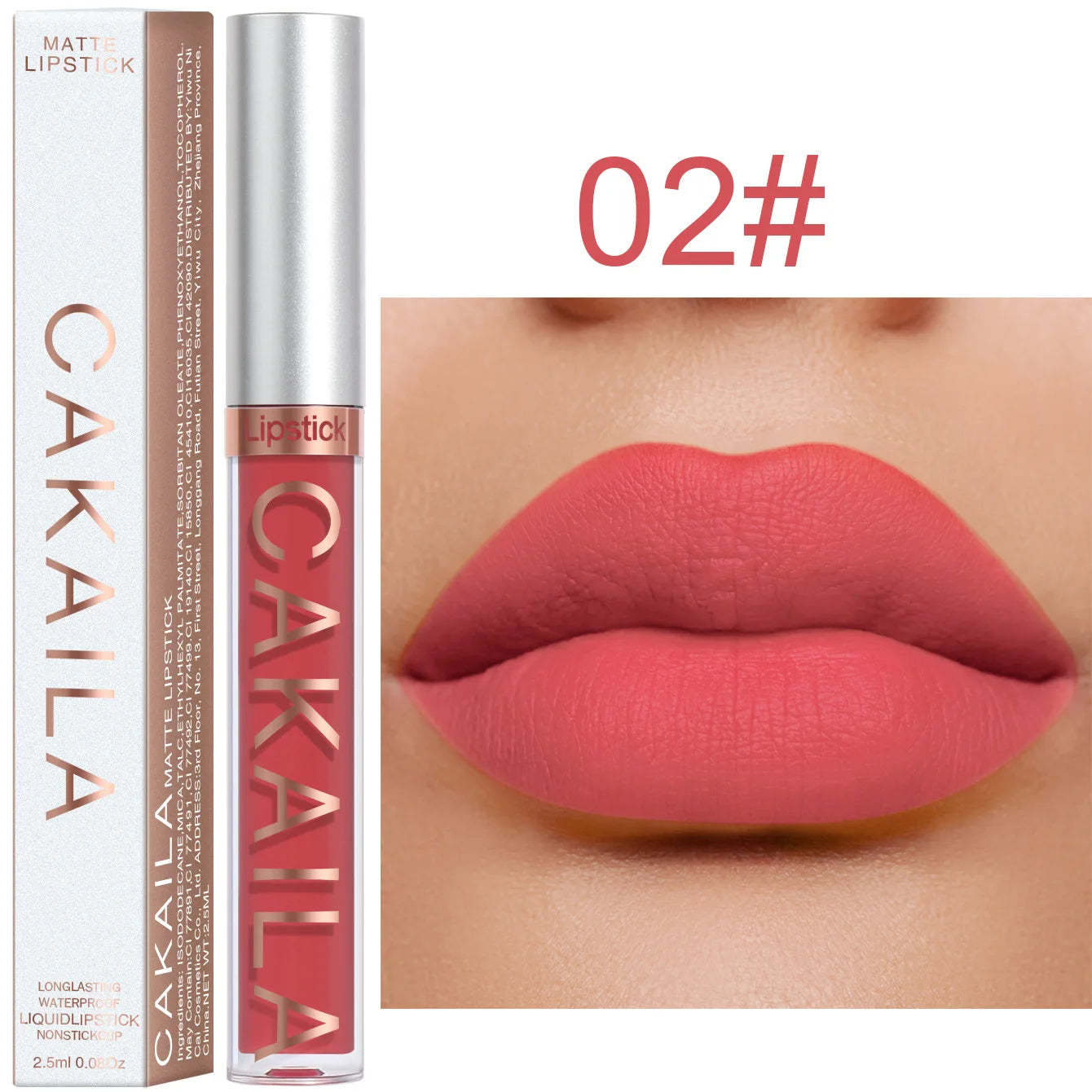 Rouge à lèvres 18 couleurs – Finition mate | Waterproof et non collant | Gloss longue tenue pour lèvres élégantes