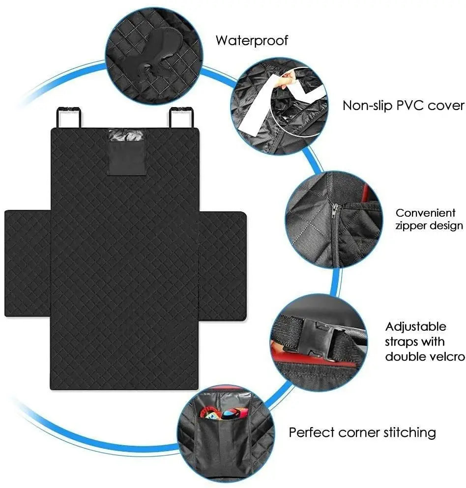 Portable Waterproof Dog Car Seat Cover – Heavy-Duty SUV & Vehicle Protector