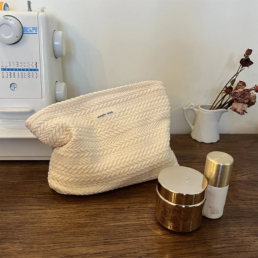 Woven Cosmetic Travel Bag