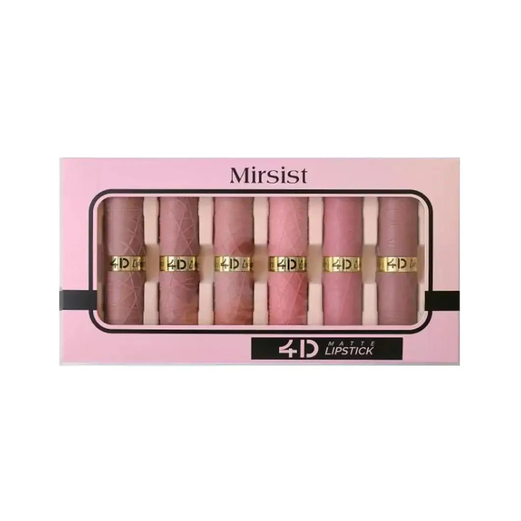 Coffret 6 rouges à lèvres velours mat — Tenue longue durée et waterproof | Hydratant et non collant | Teintes sexy pour femmes | Maquillage lèvres durable et élégant