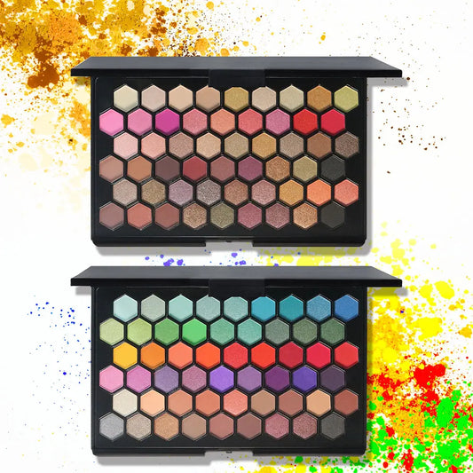 **« Palette fards à paupières 54 couleurs – Tons naturels et nuances vives »**