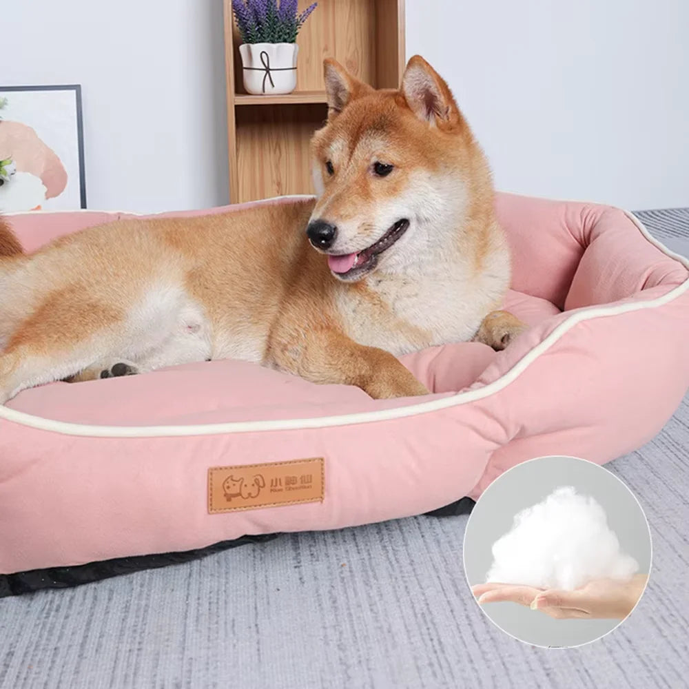 Large Pet Sofa Bed – Warm Sleeping Cushion for Dogs & CatsLarge Pet Sofa Bed – Warm Sleeping Cushion for Dogs & Cats