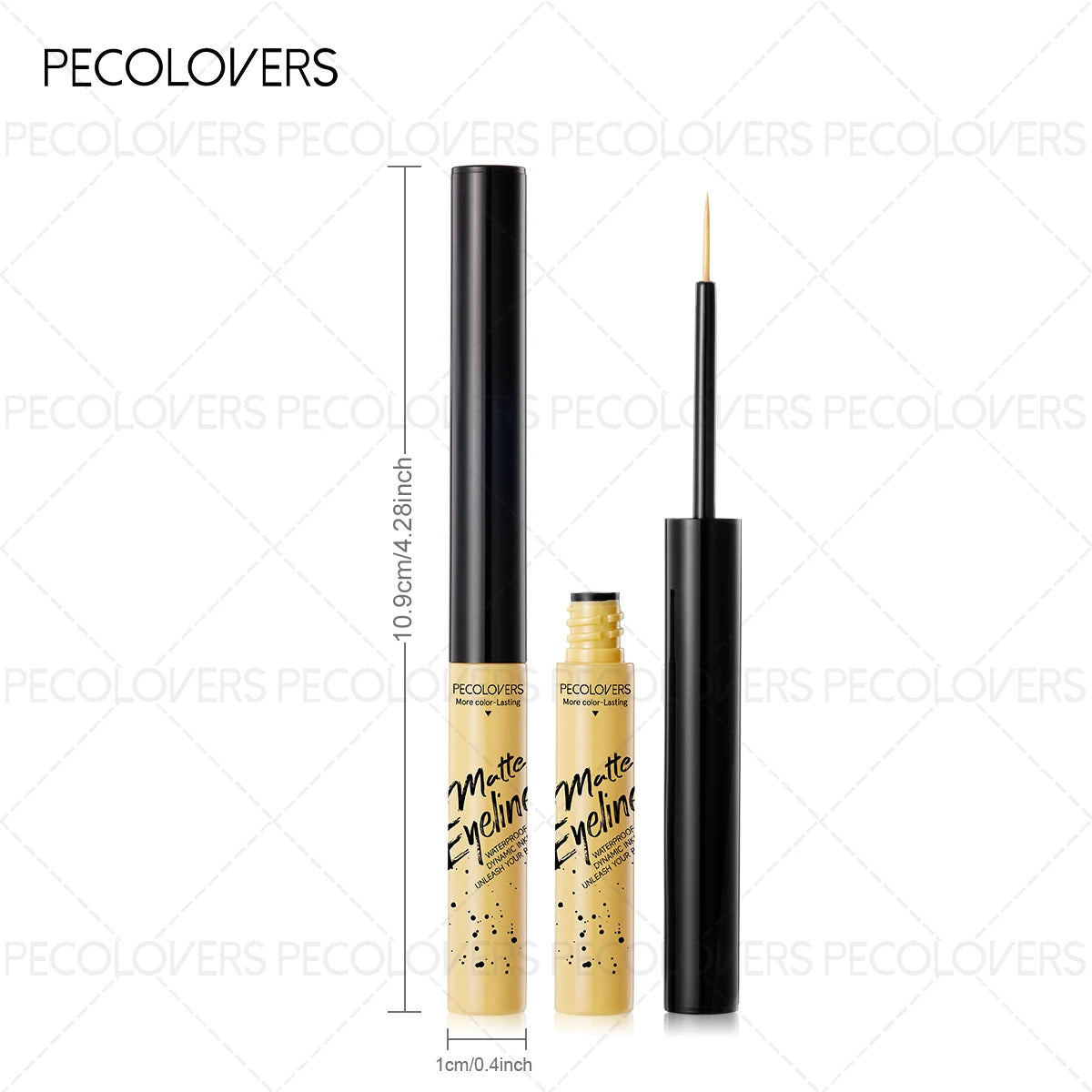 1 crayon eyeliner liquide mat waterproof longue tenue, sans bavure, idéal pour les cadeaux de Noël, Halloween et Thanksgiving.