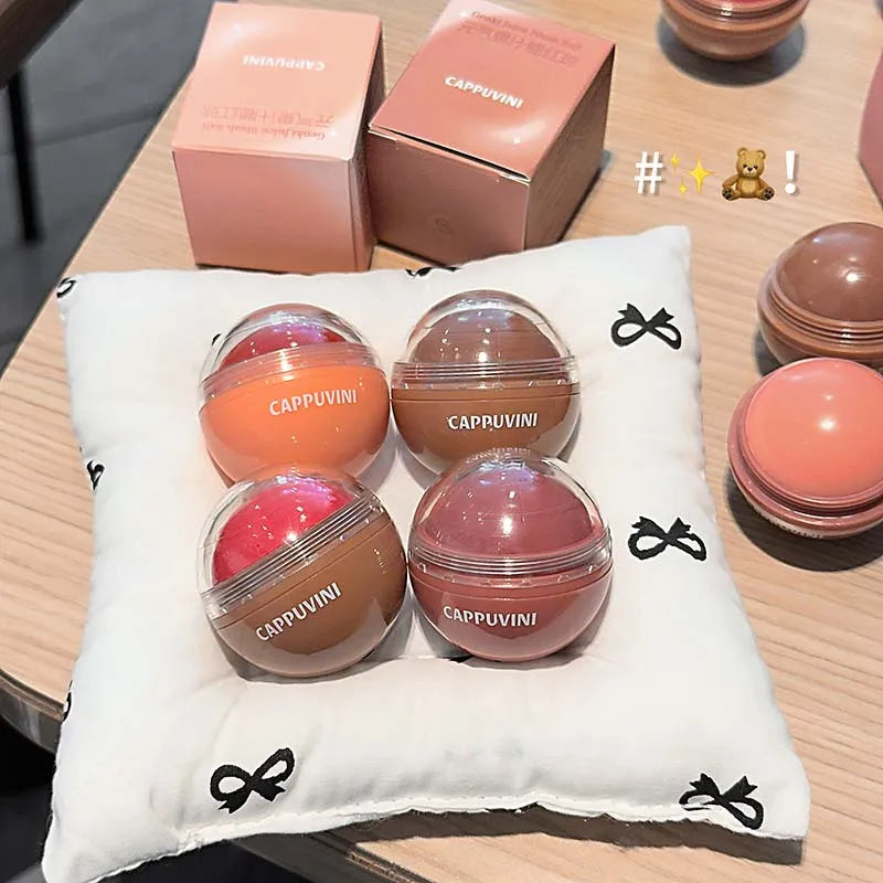 Blush Boule Dewy Juicy — Couleur Fruité pour Joues, Teint Rosé Naturel, Portable, Maquillage Éclat Sain