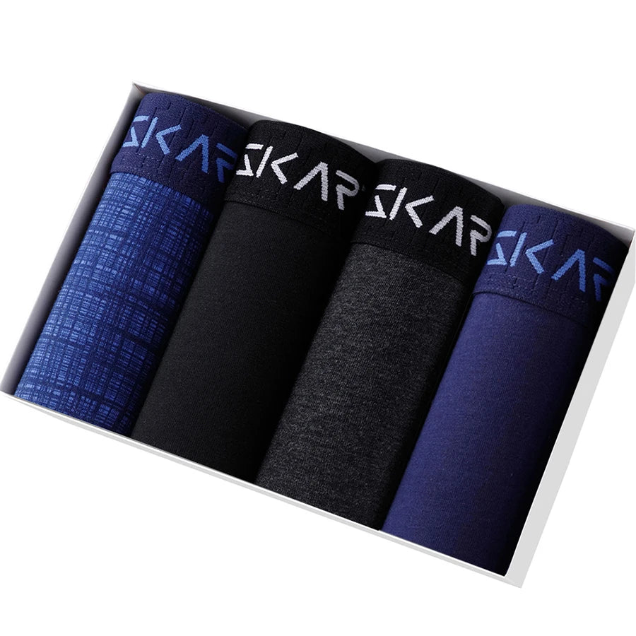 Lot de 4 Boxers Homme – Sous-vêtements Coton Confortables & Sexy