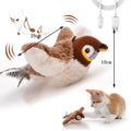 Rechargeable Interactive Flapping Bird Cat Toy with Catnip