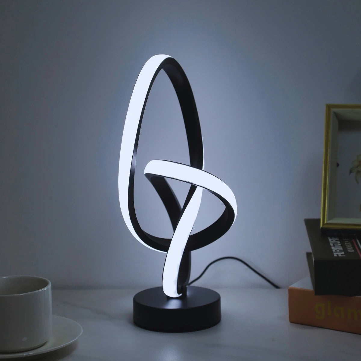 Creative LED Desk Lamp – 3 Color Dimmable USB Table Light for Home & Office