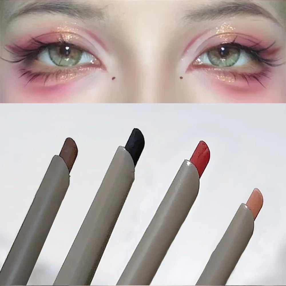 Crayon Eyeliner– Mat Naturel, Rouge Vin, Facile à Appliquer, Étanche, Maquillage des Yeux, 1 Pc