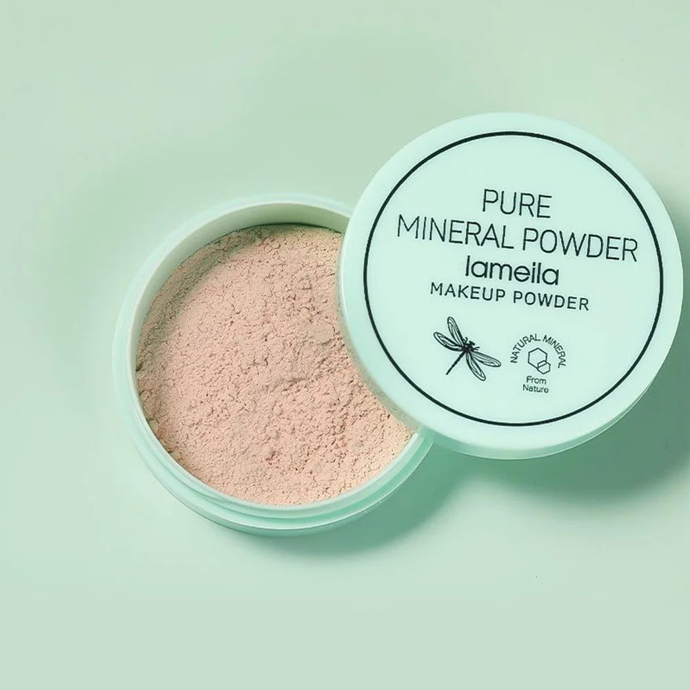 Poudre Minérale Waterproof pour le Visage – Contrôle du Sébum, Poudre Fixante Translucide, Haute Couvrance, Fixateur de Maquillage pour Femme