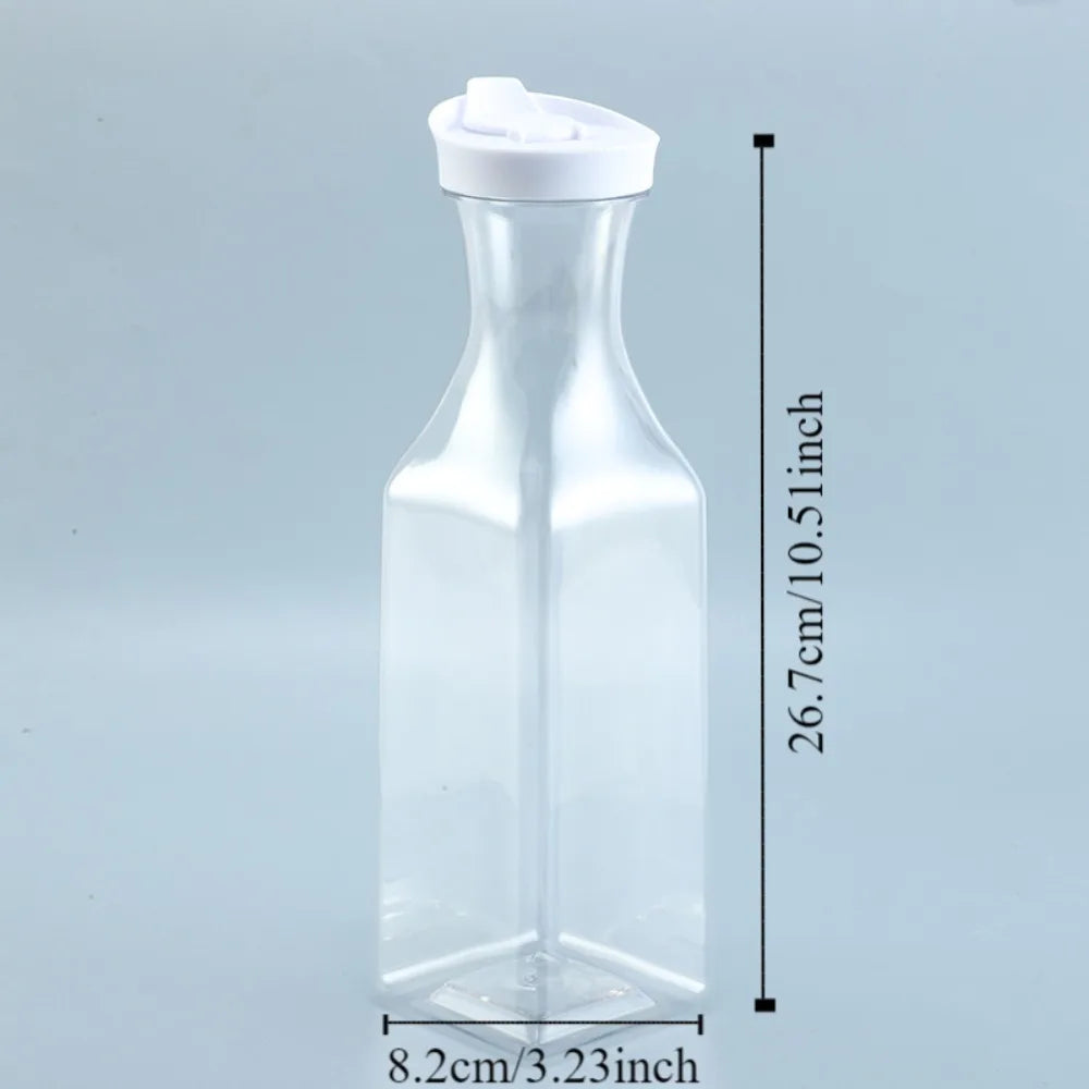 1000ML Clear Juice Carafe – Square Fridge Beverage Storage Container