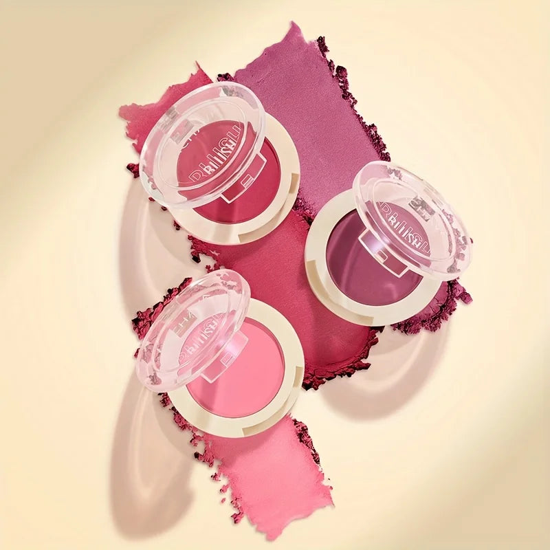 Blush poudre perlée – Illumine le visage, contour et profil, maquillage beauté pour la peau – Rouge longue tenue et waterproof