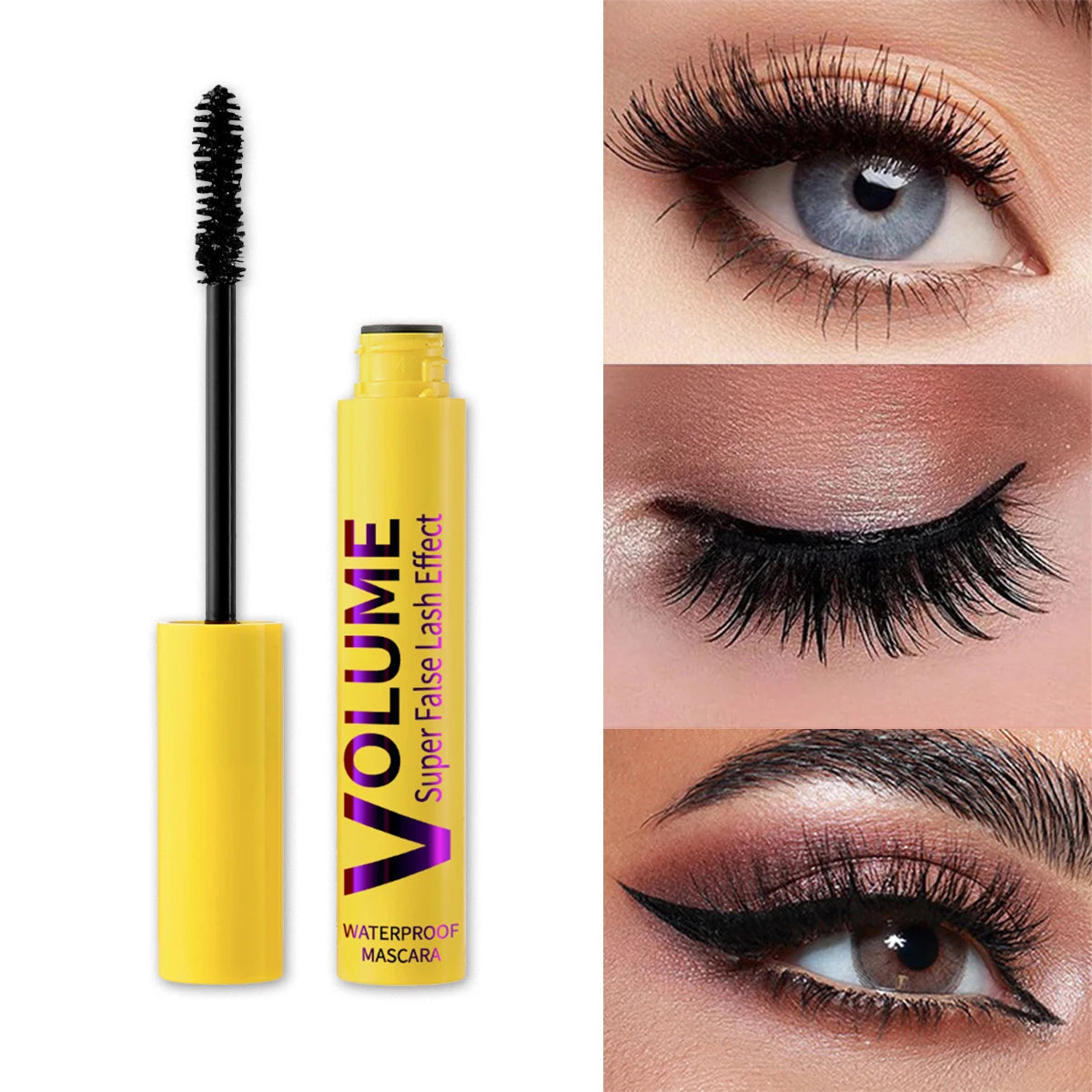 Mascara noir recourbant longue tenue waterproof anti-transpirant anti-bavure maquillage 12 h