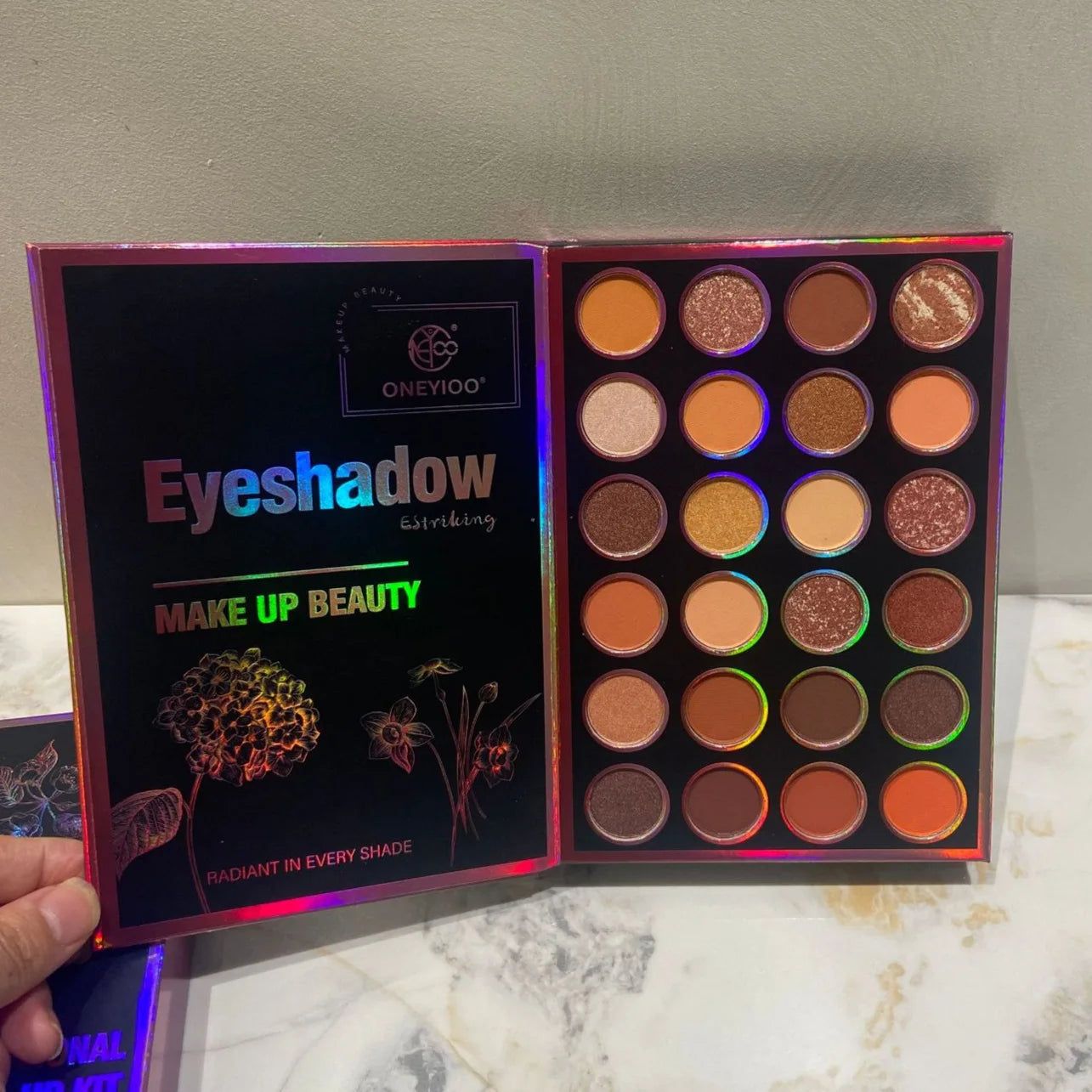 Nouvelle palette 55 couleurs, fards à paupières mats et scintillants, rouges à lèvres, highlighter, contouring, kit maquillage professionnel