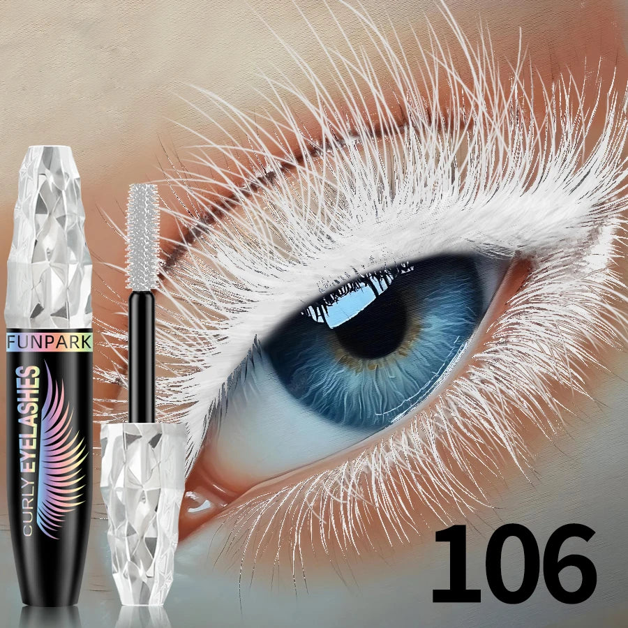 Mascara 5D 9 couleurs grands yeux waterproof épais allongeant recourbant fibres liquide extensions cils maquillage